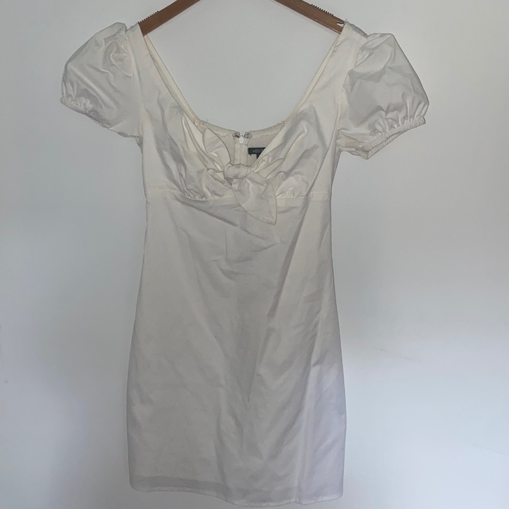 Wild fable white mini tie front dress